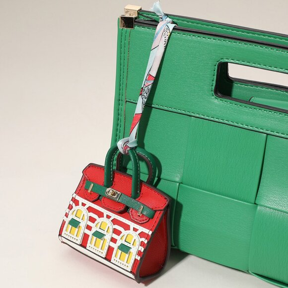 NEW Boutique Mini Handbag Inspo Baby Birkie Purse Charm to Store Ipods Ear Pods - Picture 8 of 10